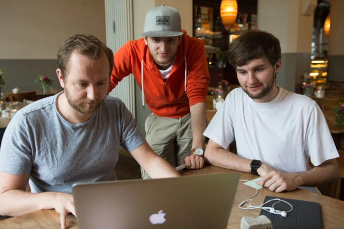 Domi, Dave und Andreas